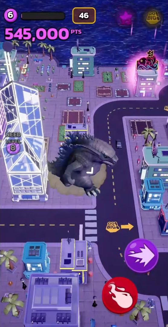Gameplay of the Go BIG! Feat. Godzilla vs Kong for Android phone or tablet.