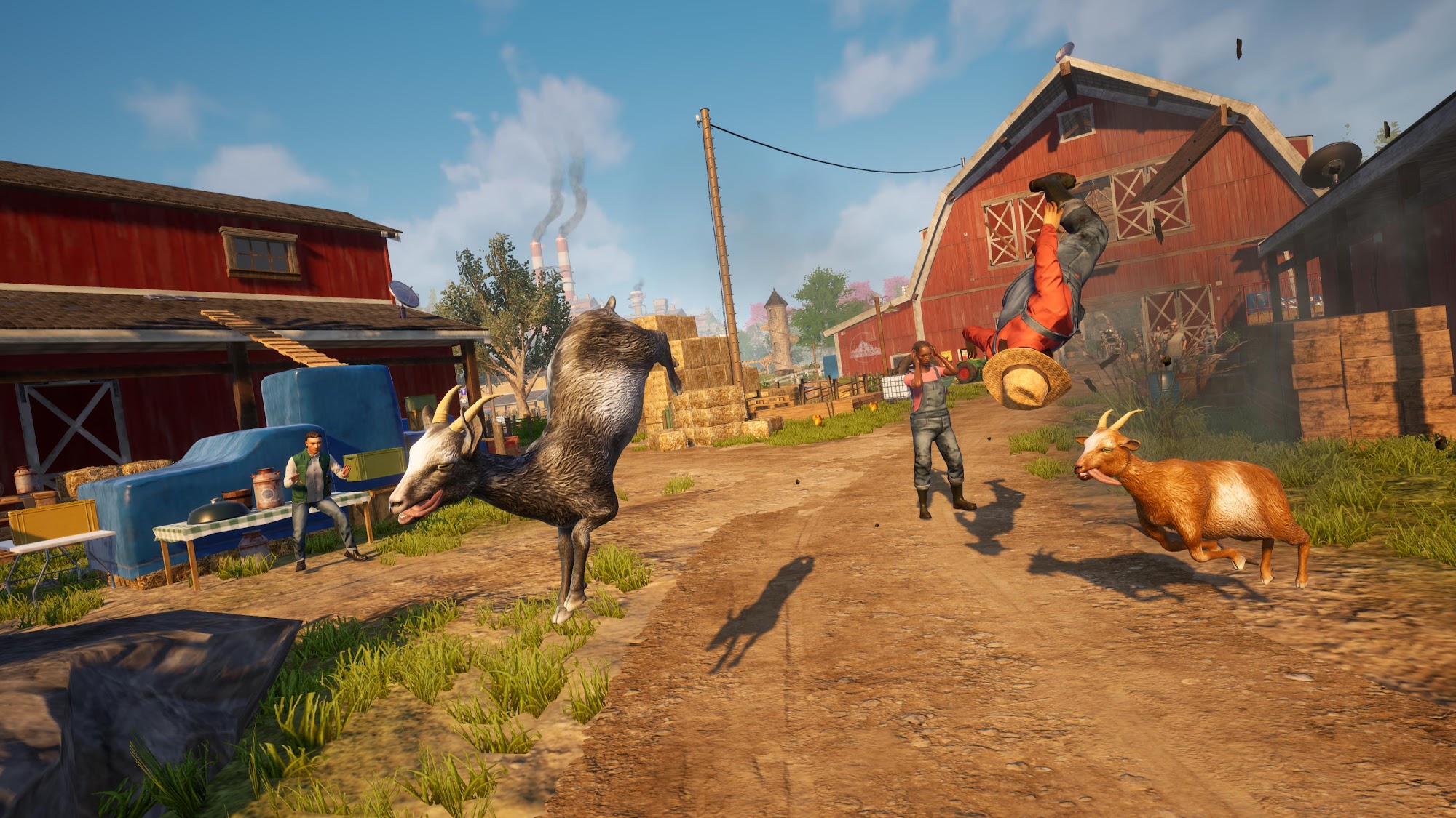 Gameplay of the Goat Simulator 3 for Android phone or tablet.