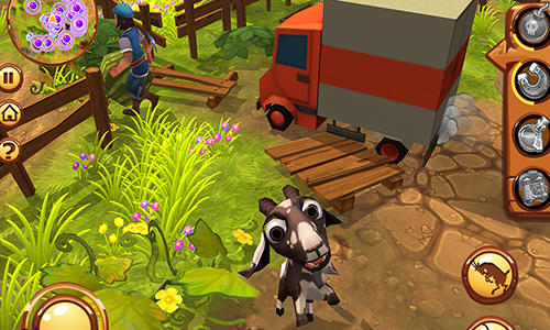 Gameplay of the Goat simulator: Psycho mania for Android phone or tablet.