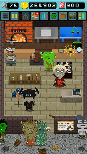 Gameplay of the Goblin's shop for Android phone or tablet.
