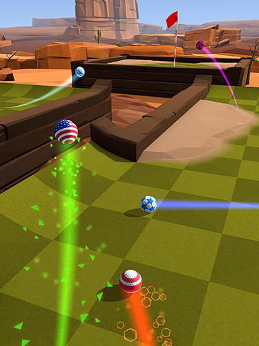 Gameplay of the Golf battle by Yakuto for Android phone or tablet.