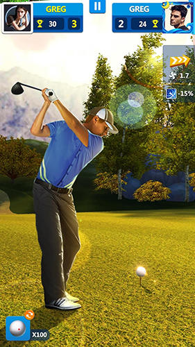 Gameplay of the Golf master 3D for Android phone or tablet.