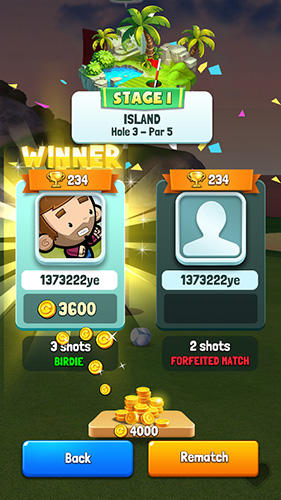 Gameplay of the Golf rival for Android phone or tablet.