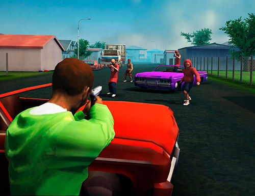 Gameplay of the Grand gang city Los Angeles for Android phone or tablet.