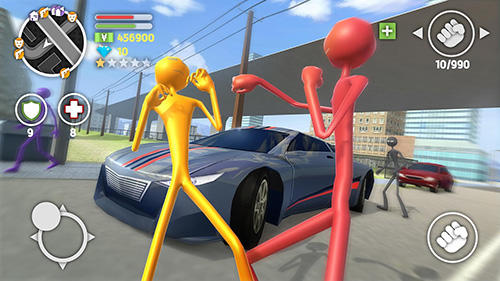 Gameplay of the Grand stickman auto 5 for Android phone or tablet.