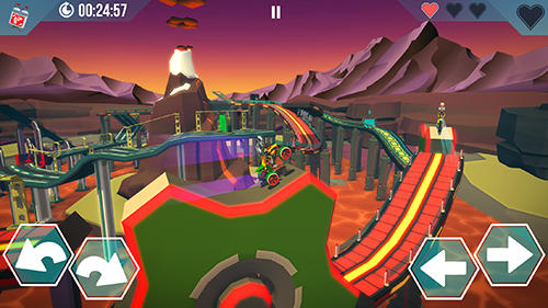 Gameplay of the Gravity rider zero for Android phone or tablet.