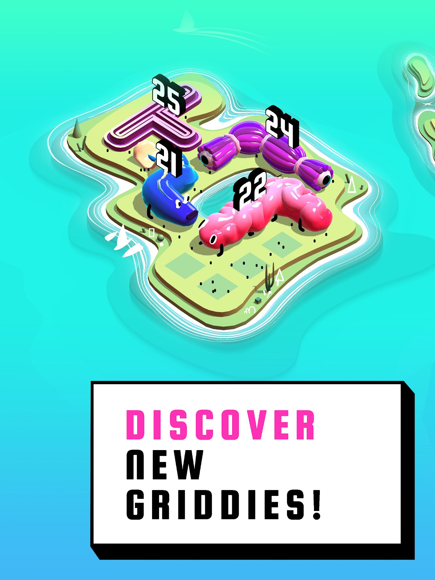 Gameplay of the Griddie Islands for Android phone or tablet.