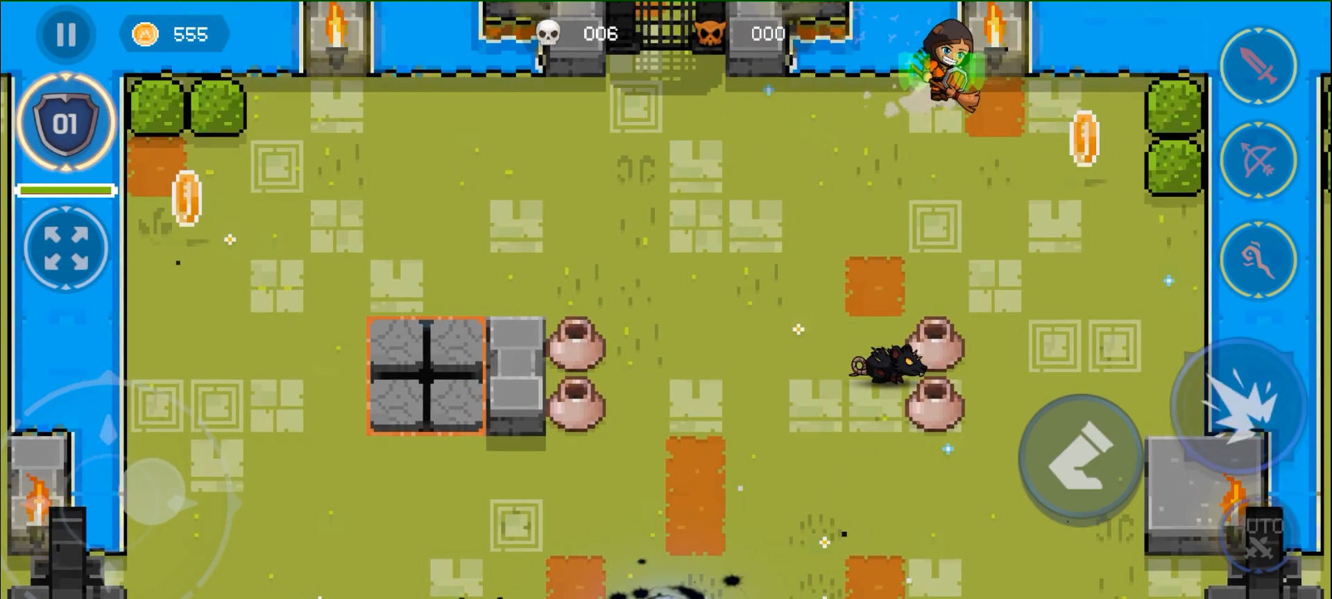 Gameplay of the Guardian Knight for Android phone or tablet.