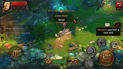 Gameplay of the Guardians: A torchlight game for Android phone or tablet.