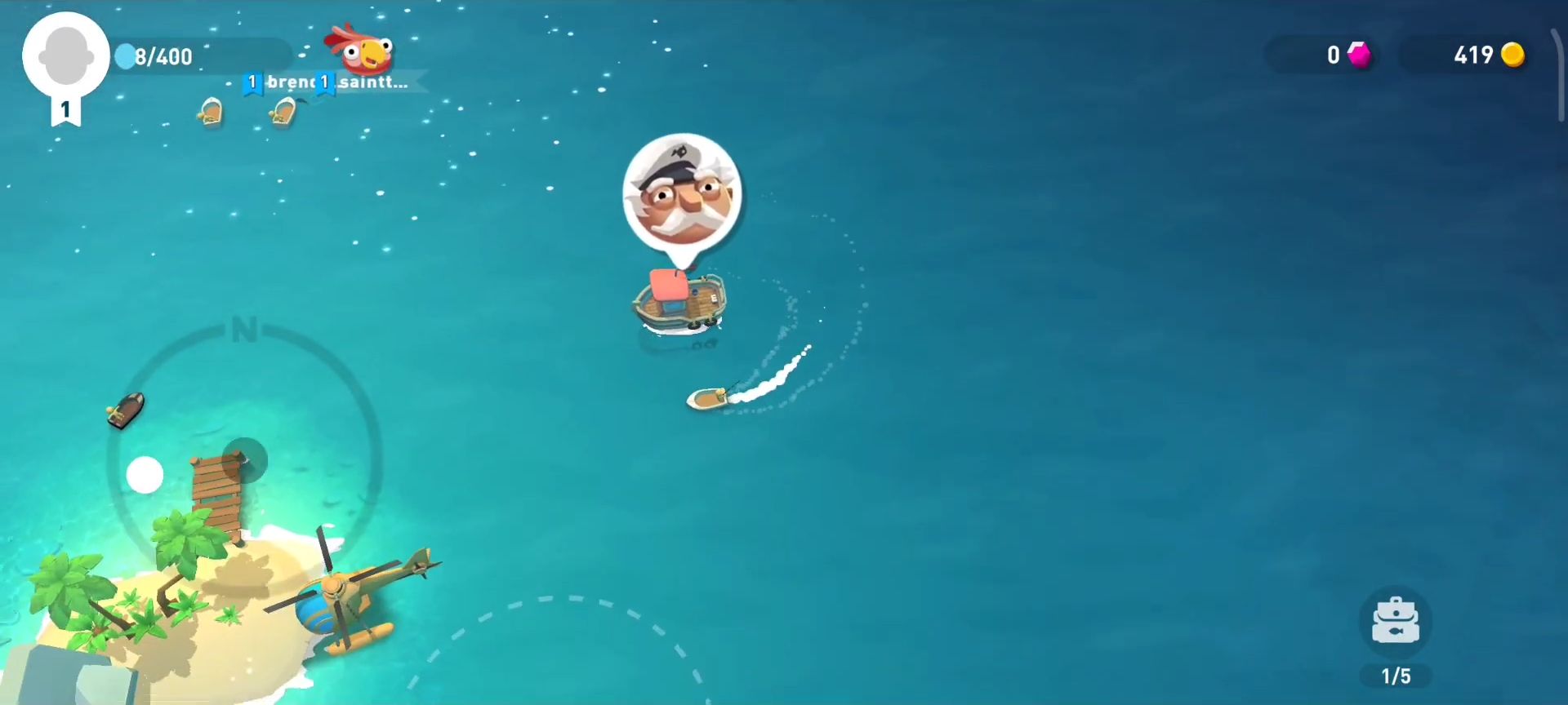 Gameplay of the Creatures of the Deep: Fishing for Android phone or tablet.