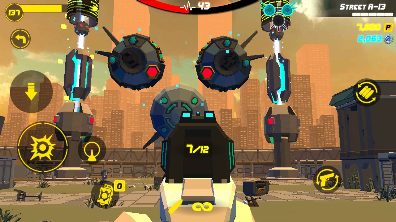 Gameplay of the GunFire : City Hero for Android phone or tablet.