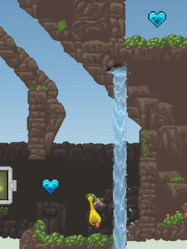 Gameplay of the Guru Gloo: Adventure climb for Android phone or tablet.