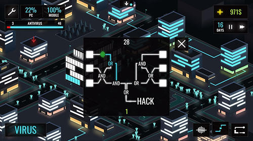 Gameplay of the Hackme game 2 for Android phone or tablet.