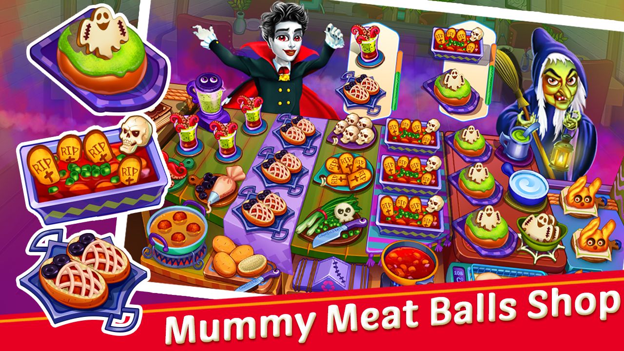 Gameplay of the Halloween Cooking Games for Android phone or tablet.