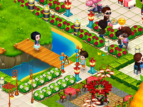 Gameplay of the Happy cafe for Android phone or tablet.