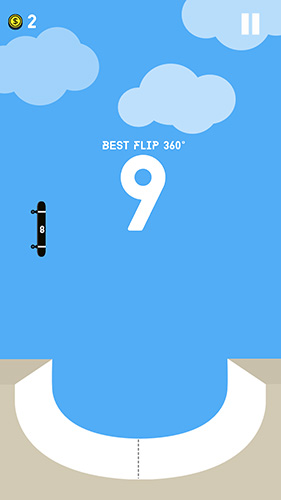 Gameplay of the Hard skating: Flip or flop for Android phone or tablet.