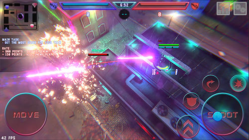 Gameplay of the Hassle: Mobile online shooter for Android phone or tablet.