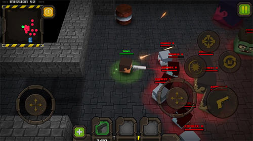 Gameplay of the Head fire: Zombie chaser for Android phone or tablet.