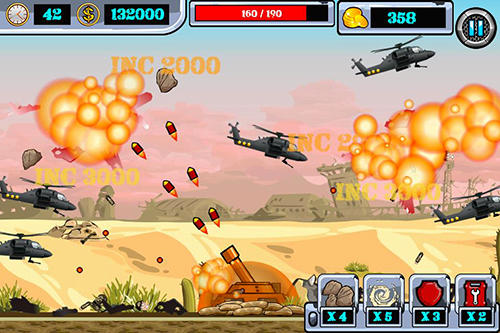 Gameplay of the Heli invasion 2: Stop helicopter with rocket for Android phone or tablet.