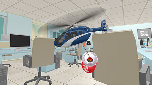 Gameplay of the Helicopter RC flying simulator for Android phone or tablet.