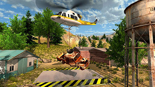 Gameplay of the Helicopter rescue simulator for Android phone or tablet.