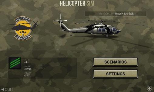 Full version of Android apk app Helicopter sim pro for tablet and phone.