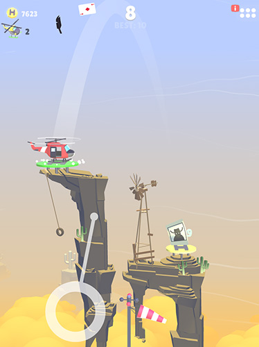 Gameplay of the Helihopper for Android phone or tablet.