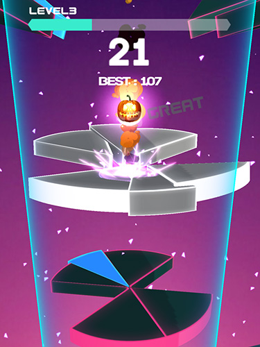 Gameplay of the Helix rush for Android phone or tablet.