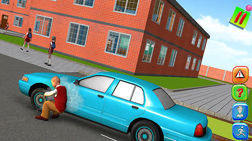 Gameplay of the Hello bully teacher 3D for Android phone or tablet.