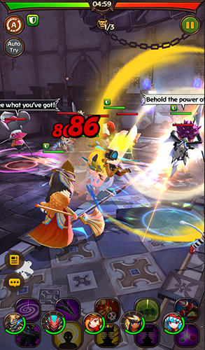Gameplay of the Hello hero: Epic battle for Android phone or tablet.