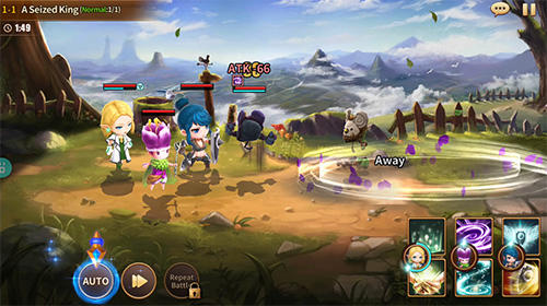 Gameplay of the Hero cry saga for Android phone or tablet.