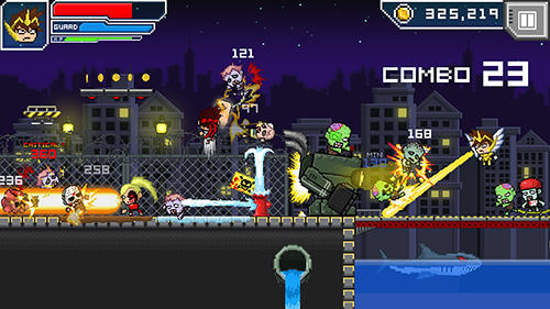 Gameplay of the Hero-X: Zombies! for Android phone or tablet.