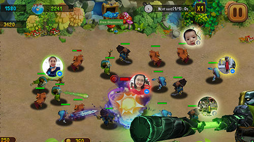Gameplay of the Heroes defense: King tower for Android phone or tablet.