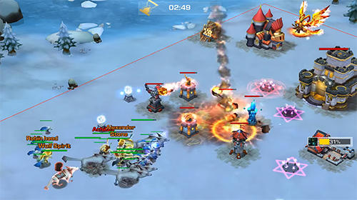 Gameplay of the Heroes odyssey: Era of fire and ice for Android phone or tablet.