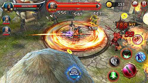 Gameplay of the Heroes of dynasty for Android phone or tablet.