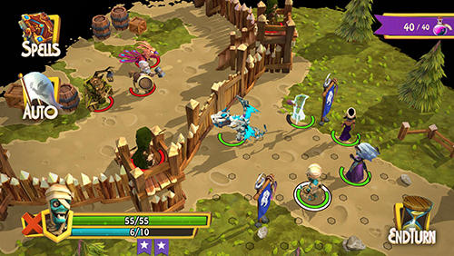 Gameplay of the Heroes of Flatlandia for Android phone or tablet.