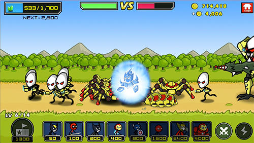 Gameplay of the Heroes wars: Super stickman defense for Android phone or tablet.