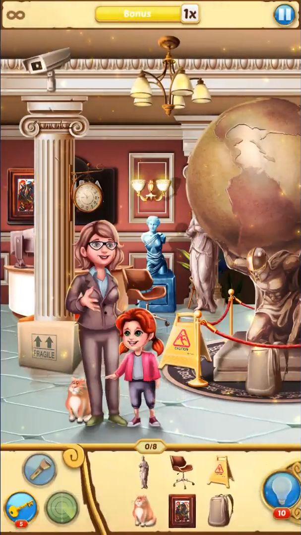 Gameplay of the Hidden Bay Museum for Android phone or tablet.