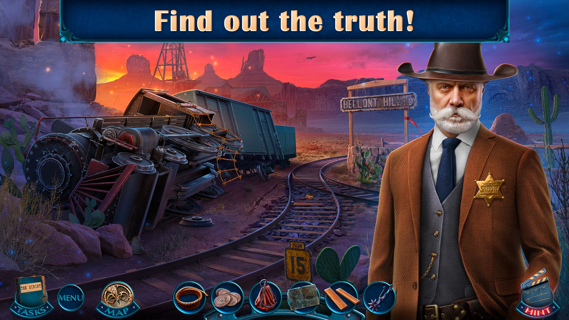 Gameplay of the Hidden Motives: Diamond Rush for Android phone or tablet.