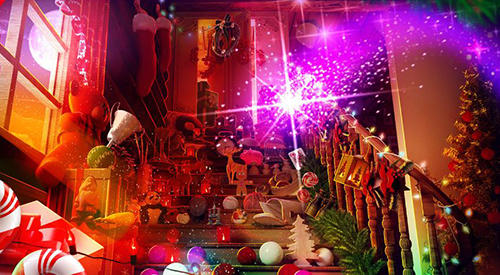 Gameplay of the Hidden objects: Christmas magic for Android phone or tablet.