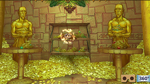 Gameplay of the Hidden temple: VR adventure for Android phone or tablet.