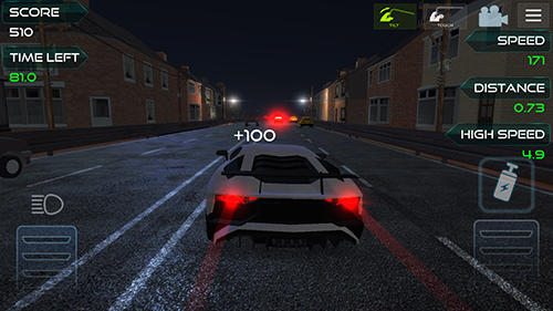 Gameplay of the Highway asphalt racing: Traffic nitro racing for Android phone or tablet.