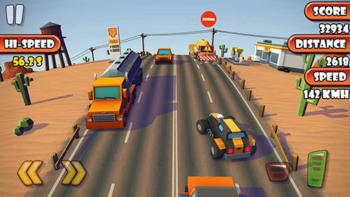 Gameplay of the Highway traffic racer planet for Android phone or tablet.