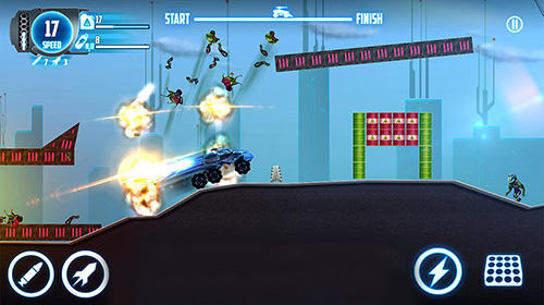 Gameplay of the Hill racing: Alien derby for Android phone or tablet.