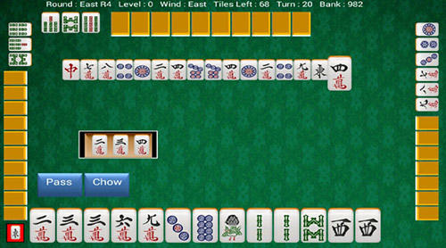 Gameplay of the Hong Kong style mahjong for Android phone or tablet.