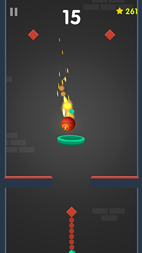 Gameplay of the Hop hop dunk for Android phone or tablet.