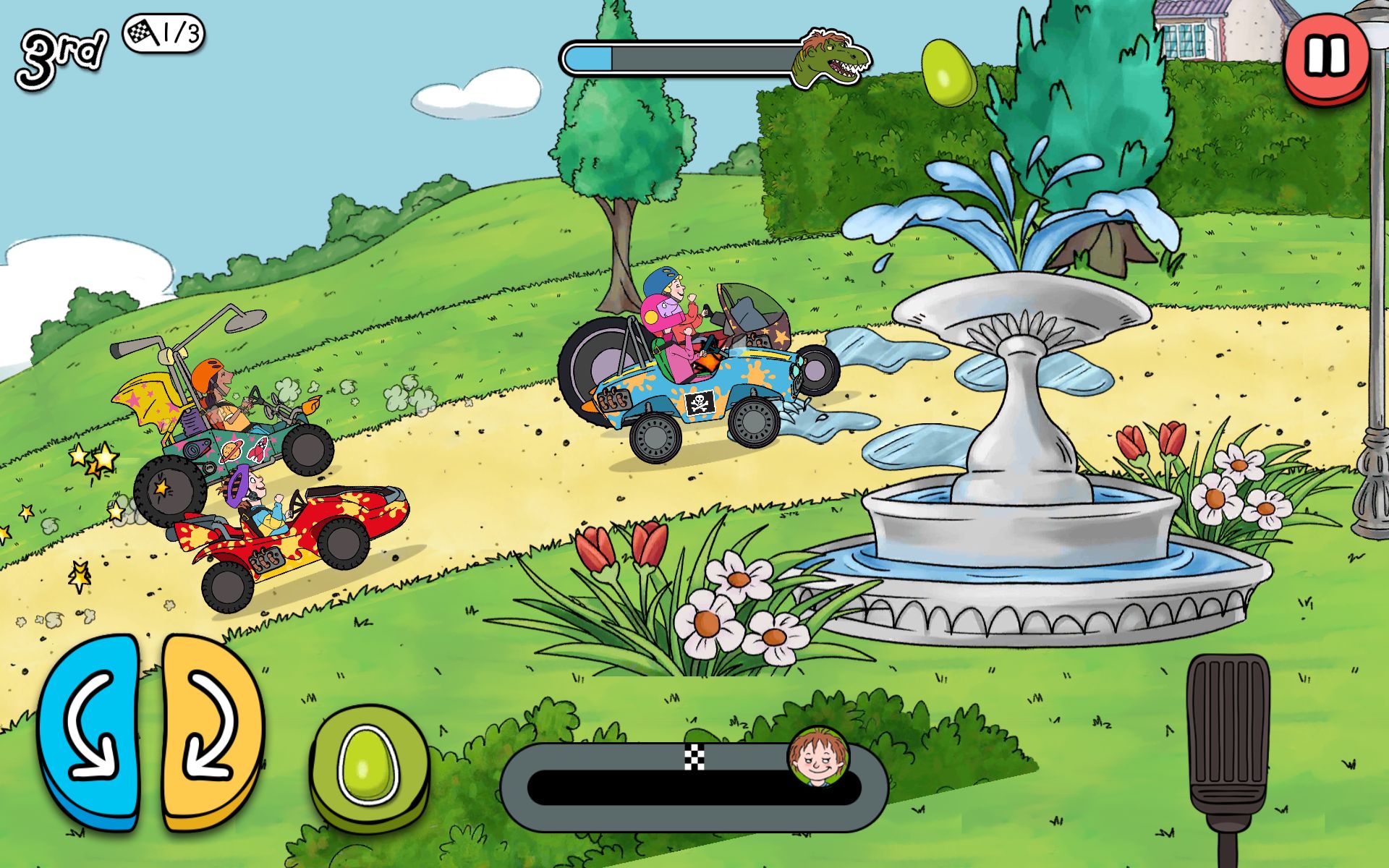 Gameplay of the Horrid Henry Krazy Karts for Android phone or tablet.