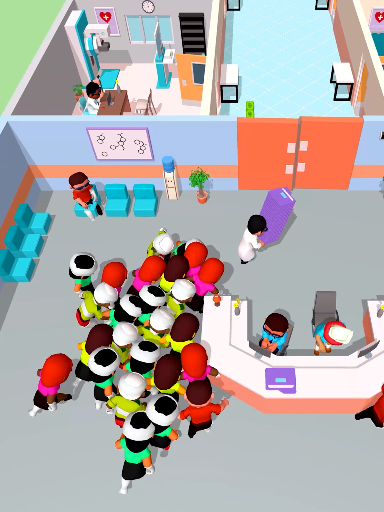 Gameplay of the Hospital Rush for Android phone or tablet.
