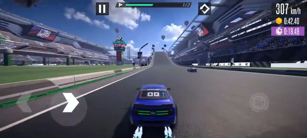 Gameplay of the Hot Lap League: Racing Mania! for Android phone or tablet.