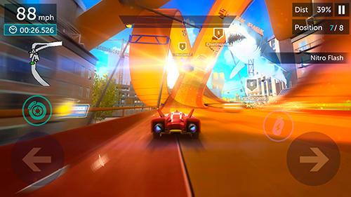 Gameplay of the Hot wheels infinite loop for Android phone or tablet.